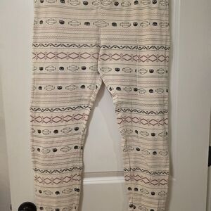 Harley-Davidson Cream and Black Patterned Leggings